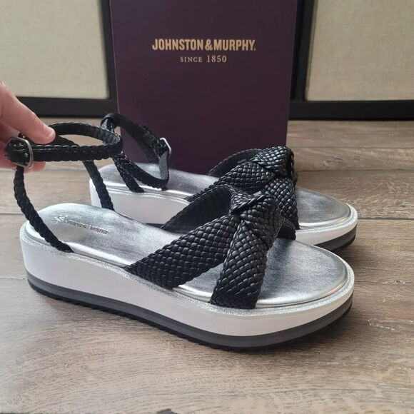 Women's Johnston & Murphy Grace Woven Sandal, Style# 78-42551 Choose Size NIB - Picture 3 of 7